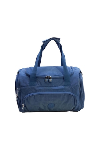 Hafif Klinkır Kumaş Yağmur Geçirmez Kabin Boy Seyehat Spor Çantası Mavi