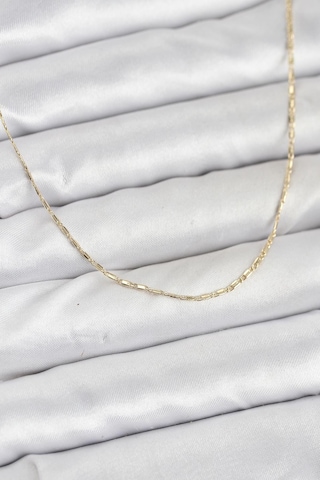 Cm 14k Gold Renk Kesme Model 60 Cm Kadın Kolye - Lisinya Altın