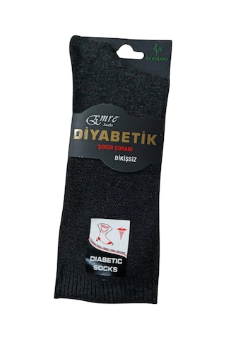 Alfa Aksesuar 03 Emre Erkek Diyabetik Bambu Çorap 6 Adet Asorti