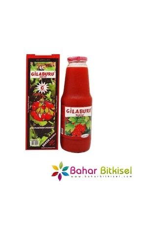 Kayseri Pazarı Gilaburu Nektarı 1000 ML Cam Şişe Şekersiz