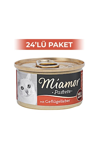 Miamor Pastete Ciğerli Yetişkin Kedi Konservesi 24 x 85 G