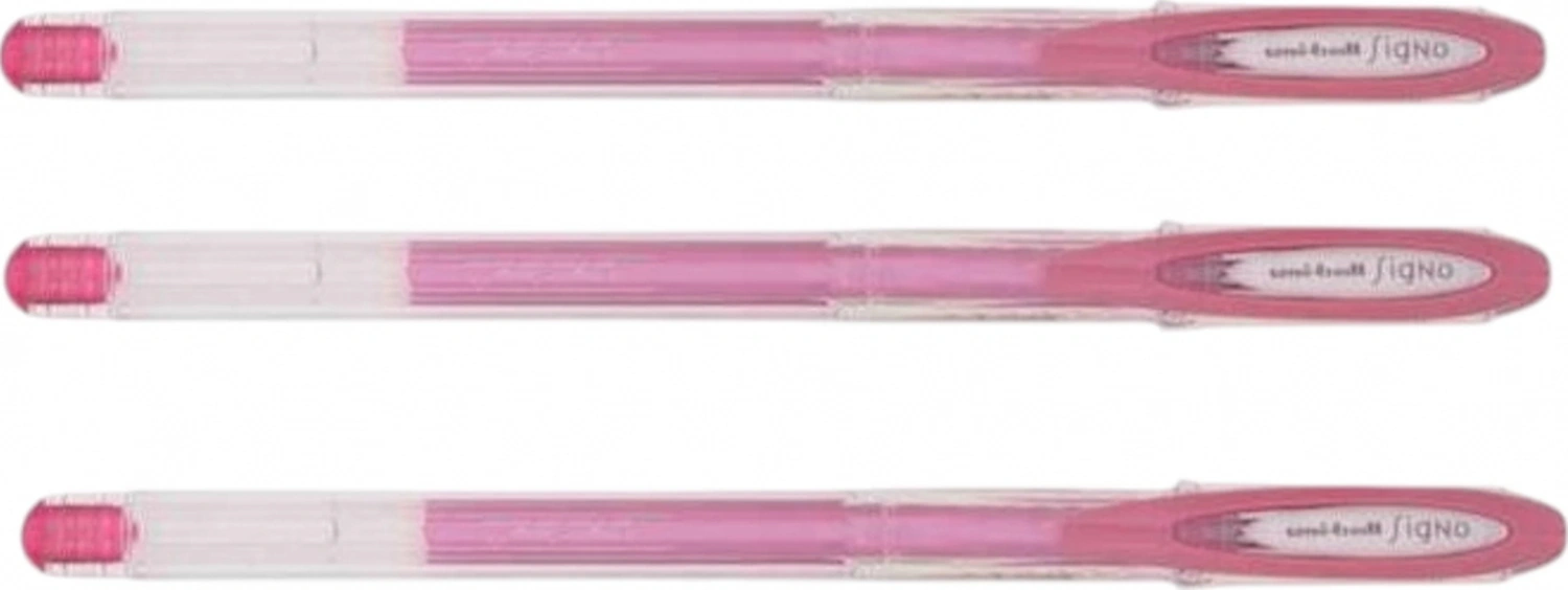 Uniball Sıgno 0.7 Jel Kalem Pembe Üç Adet Pembe