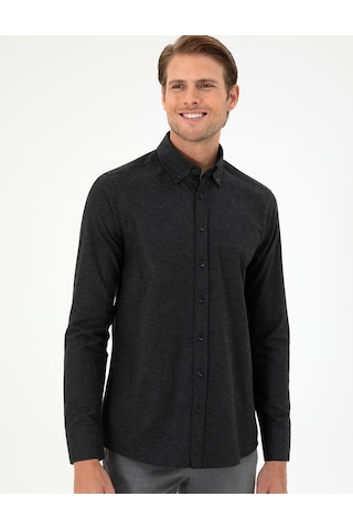 Pierre Cardin Erkek Siyah Gömlek Desenli 50292106-vr046 Siyah