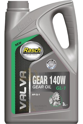 Rasch Valva Apı GL-1 Genel Amaçlı Dişli Yağı No 140 - 3 L