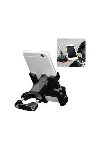 Motosiklet Gidon Alüminyum Alaşımlı Telefon Braketi, 60-100mm 001