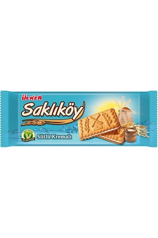 Ülker Saklıköy Sütlü Kremalı Bisküvi 24 x 100 G