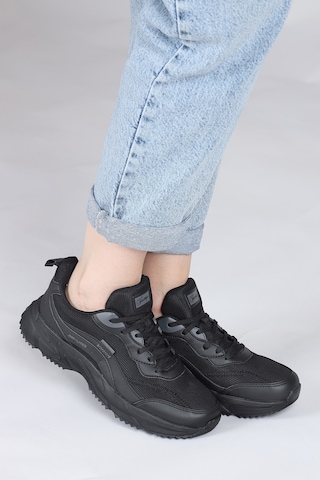 Jump 28066 Siyah Kadın Sneaker Günlük Spor Ayakkabı