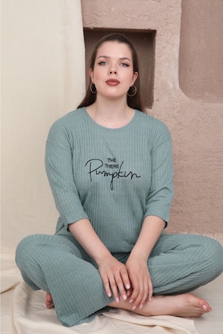 Fames Pijama Mint Büyük Beden Pijama Takım Mint