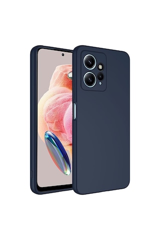 Xiaomi Redmi Note 12 4g Kılıf Zore Mara Lansman Kapak Lacivert