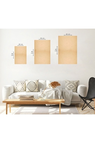 Hadis Dini 3'lü Mdf Tablo Set