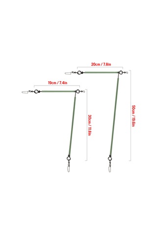 Jeemson Deniz Ve Bot Balıkçılığı İçin 50cm Çelik Tel Tek Bıçaklı Dengeleyici - Kalın Çelik, Yüksek Dayanıklılık, Çok Yem Takma Özelliği