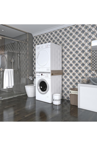 Kenzlife Çamaşır&kurutma Makinesi Dolabı Hedeon Crd 015 80 70 Banyo Aparatı Arkalıksız Büyük Boy Xlarge Beyaz