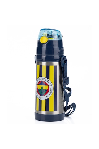 Fenerbahçe Efsane Çubuklu Çelik Matara Sarı - Lacivert