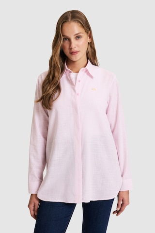 U.S. Polo Assn. U.s. Polo Assn. Kadın Pembe Gömlek Desenli 50324635-vr041