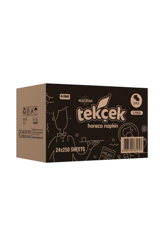 Rulopak Tekçek Horeca Masa Üstü Dispenser Peçete 11.5 X 19 Cm 250 Yaprak - 24 Adet 300402