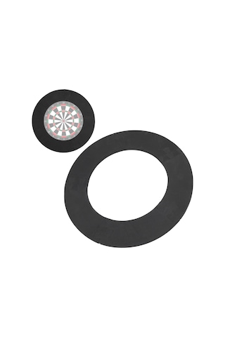 Xindoker Duvar Koruyucu Dart Tahtası Çevresi - Eva Malzeme Dayanıklı 5 Parça Montajlı Standart Boyut Siyah Dairesel