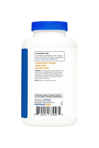 Nutricost Pantothenic Acid Vitamin B5 500mg, 240 Capsul.abd...