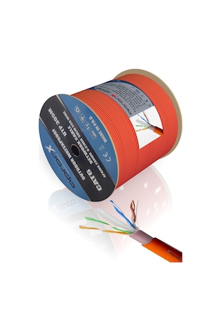 Apronx Cat6 23AWG 305 Metre Outdoor 0.57 MM Turuncu Network Kablo
