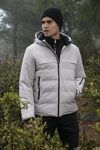 Buratti Regular Fit Kapüşonlu Kapitoneli Erkek Mont 497Dean Taş