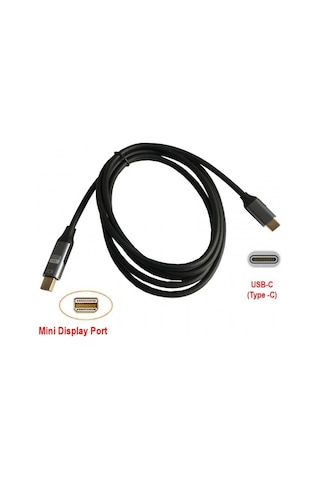 Usb C 3.1 Type C To Mini Display 4k 60hz Görüntü Aktarıcı Kablo 1.8m