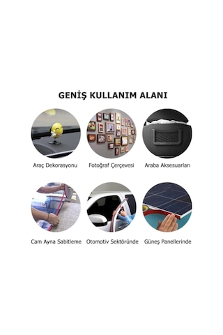 Süper Güçlü Çift Taraflı Akrilik Şeffaf Silikon Bant 10mm-5 Metre - Süper Güçlü Yapıştırıcı