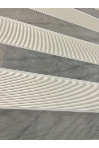 İncilifehome İcl781 Mikro Pliseli Zebra Stor Perde Krem Alüminyum Kasalı Krem