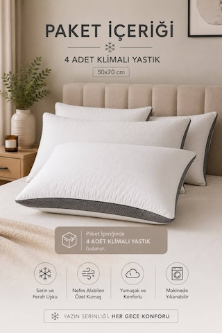 Conzaliza 4 Adet Klimalı Yastık Diğer