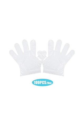 Tenfowee "100'lük Pe Eldiven - Gıda Güvenliği, Temizlik Ve Mutfak Kullanımı İçin" ŞeffAF