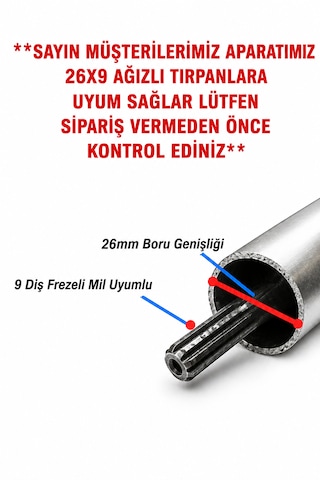 Benzinli Tırpan Kancalı Zeytin & Badem & Ceviz & Fındık Silkeleme Hasat Aparatı 26x9