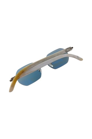 Katsuo Horn 4 Unisex Güneş Gözlüğü Beyaz