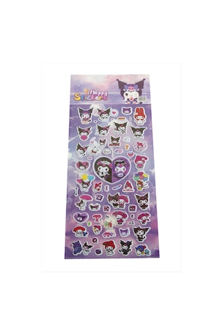 Çzgflm - 857 - Karakteri - Flzdgnkr - Kabartmalı Sticker-mor