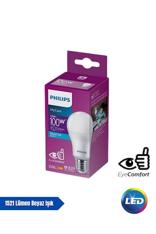 Philips Mycare Led Lamba 13w - 100w 6500k Beyaz Işık 1521 Lümen