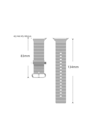 Koodmax  Apple Uyumlu  Watch  1 2 3 4 5 6 7 8 Se Ultra Çift Renk Ocean Loop Kordon Kayış 42 44 45 49mm