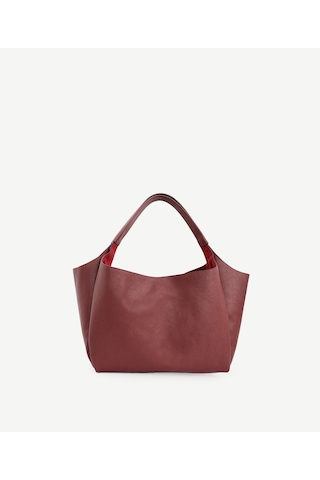 Yargıcı Alcantara Astarlı Deri Omuz Çantası 25kkcn3079x 016 Bordo