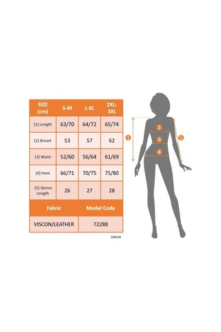 Supplierby Kadın Kısa Kollu Yuvarlak Yaka Viskon Bluz + Kolsuz Fermuarlı Çatlak Deri Yelek Beyaz
