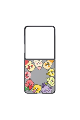 Samsung Galaxy Uyumlu Z Flip8 Aynalı Magnet Kılıf (Kakao Friends)