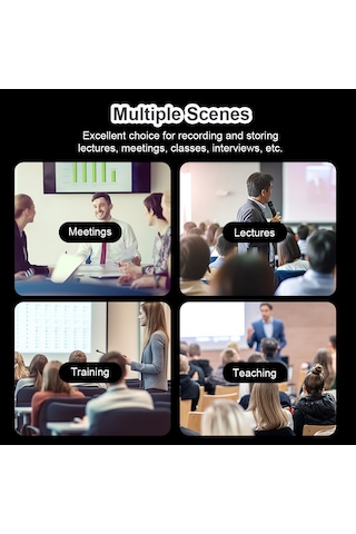 Teltree 32gb Siyah Dijital Ses Kaydedici - Gürültü Azaltma, Tf Kart Desteği, Tek Tuşlu Kayıt, Öğrenci İş Toplantıları İçin