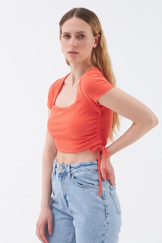 Regular Fit Kadın Tshirt K.kol Turuncu