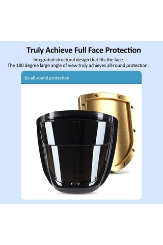 Skycity Küçük Boy Siyah Elektrik Kaynağı Masası - Çift Katlı Lens Göz Koruma - Yüksek Isı Dayanımı Pc Malzeme