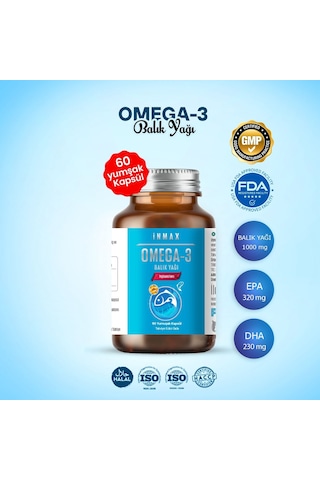 İnmax Omega 3 1000 Mg Balık Yağı 30 Kapsül İnmax Omega 3 1000 Mg Balık Yağı 30 Kapsül