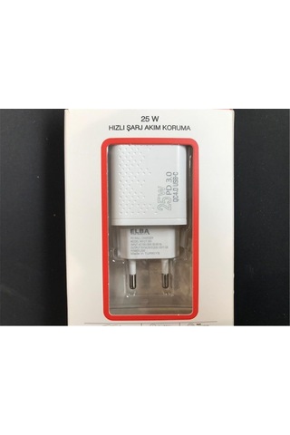 Elba Elb42 Beyaz 25w Şarj Kafa+ İphone Uyumlu Kablo Usb-c Pd3.0-qc4.0 Akım Koruma-hızlı Şarj-
