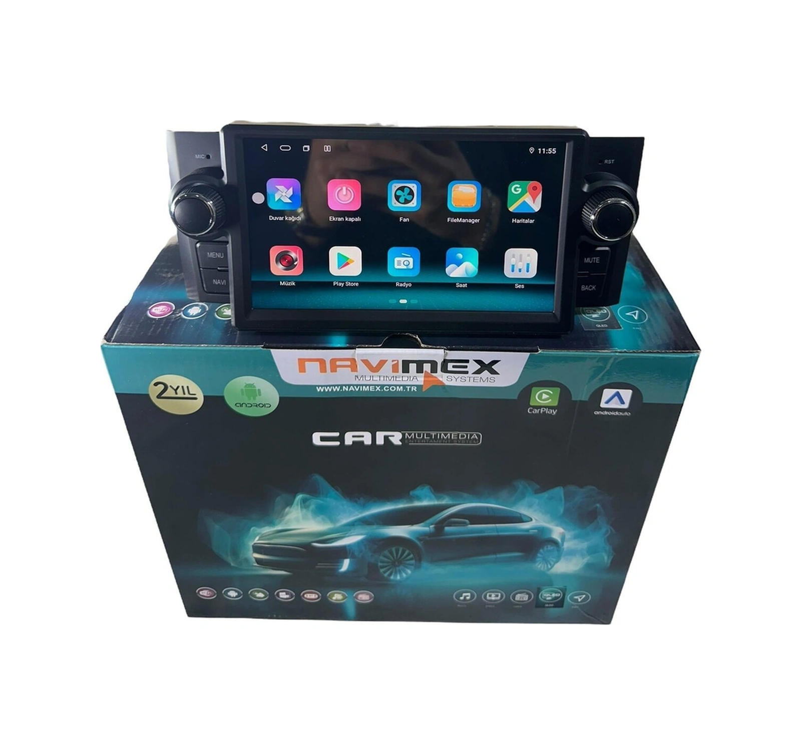 Fiat Linea 2014-2018 Navimex 4-64 Fanlı Profesyonel Tam Oem 7"