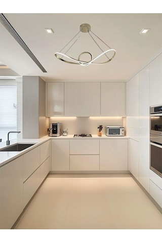 Ey Shop Eskitme Papyon Model 3 Renk Led Kumandalı Avize Eskitme - Gold