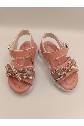 Çocuk Sandalet ,bebek Sandalet , Düğün Ayakkabısı , Kaydırmaz Yazlık Şık Çocuk Ayakkabısı Pudra