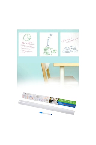 Silinebilir Kalemli Sticker Duvara Yapışabilen Yazı Tahtası 60x100 Cm Diğer
