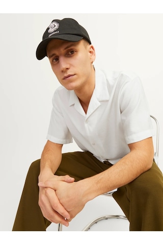Jack & Jones Erkek Rahat Kesim Kısa Kollu Gömlek - 12256322 001