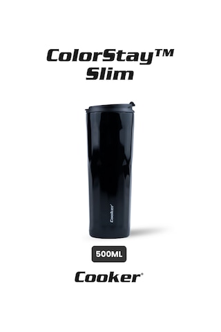 Cooker Colorstay Slim 500 Ml Paslanmaz Çelik Bardak Termos Ckr2100 Siyah 38117337