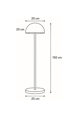 Slimdome Redblue Metal Lambader Oturma Odası & Yatak Odası & Salon Lambader Kırmızı