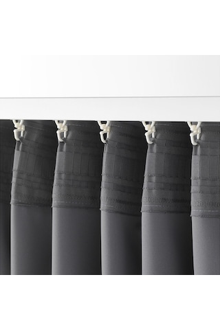 Karartma Perde/2 Kanat, Gri, 145x300 Cm Gri