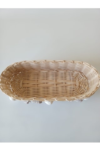 Bambu El Yapımı Çok Amaçlı Oval Sepet